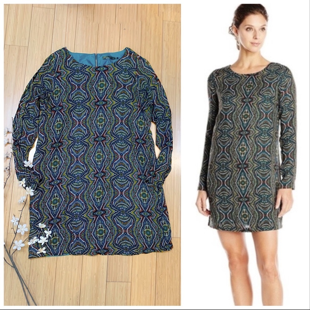 Prana Cece Long Sleeved Shift Dress, L. - Picture 4 of 13